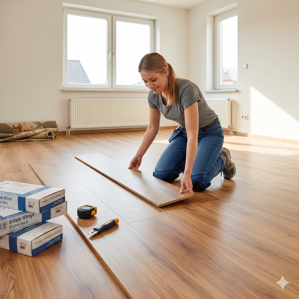 Klick-Vinylboden die bessere Wahl